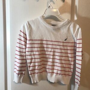 nautica size medium 5/6 boys pull over sweater